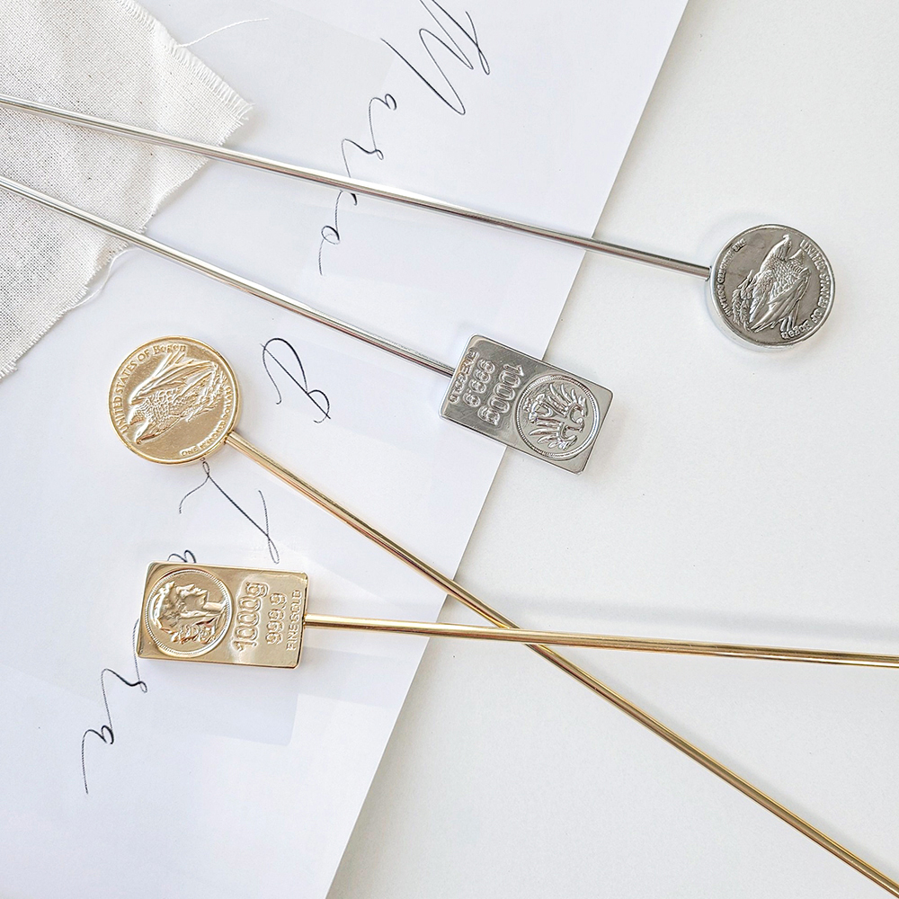 이디프 하이볼 칵테일 머들러 스틱 롱머들러 코인실버