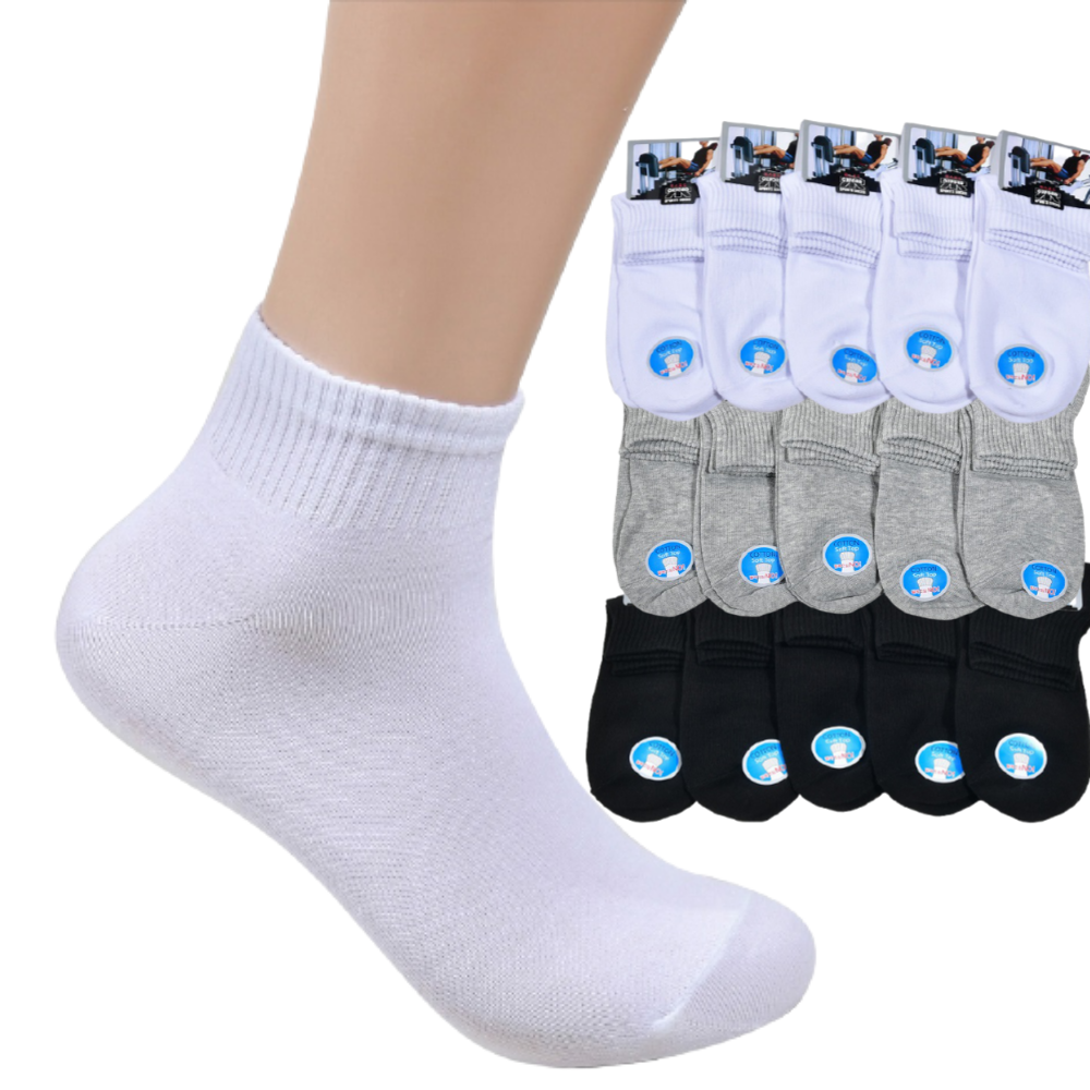 남자반목양말 국내생산 5켤레 단목 반양말 청소년 남학생 성인 무지 흰색 회색 검정색 삭스