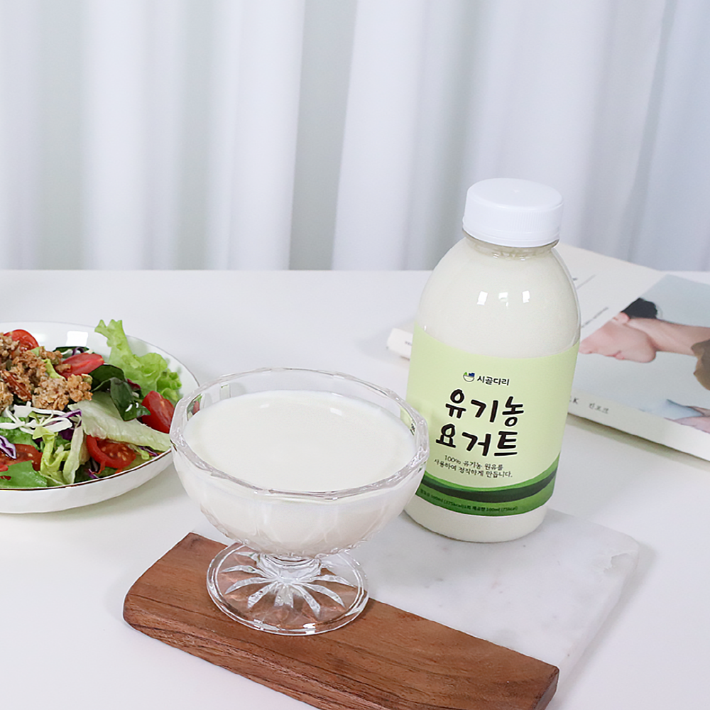유기농 요거트 수제 플레인 딸기요거트 500ml 6개 - 상세 이미지 4