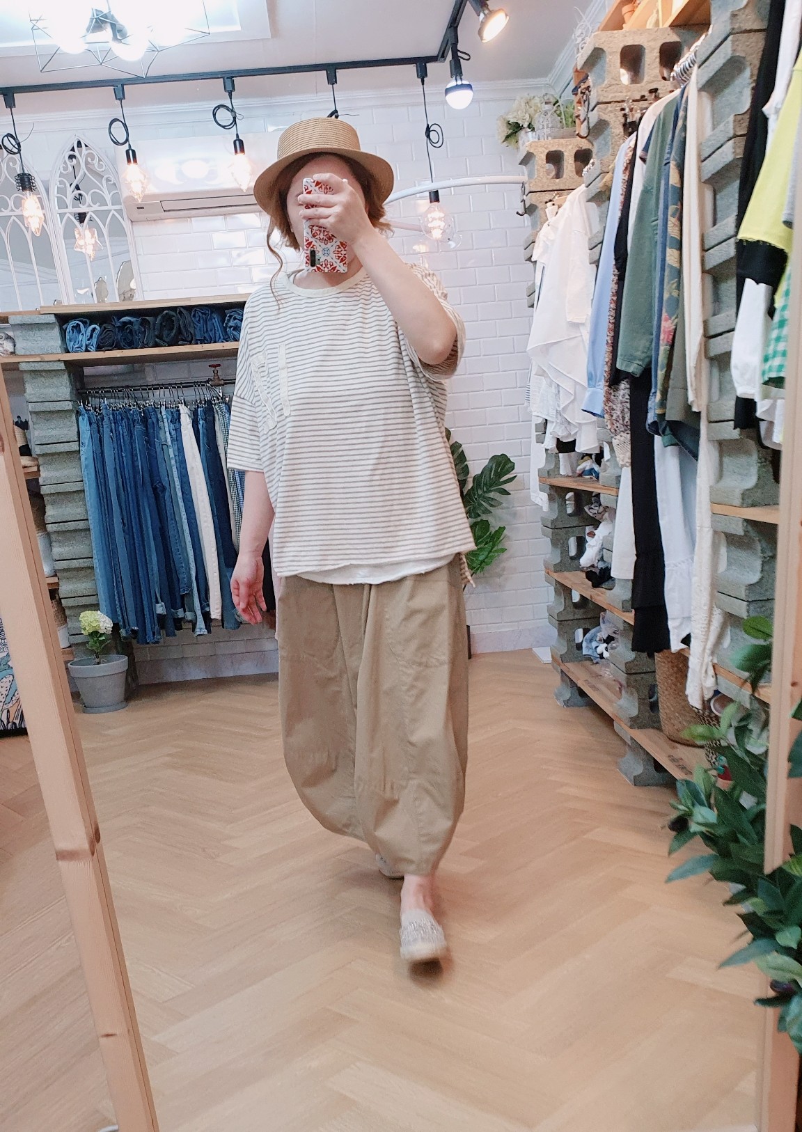 내추럴룩 항아리 스커트 - 상세 이미지 4
