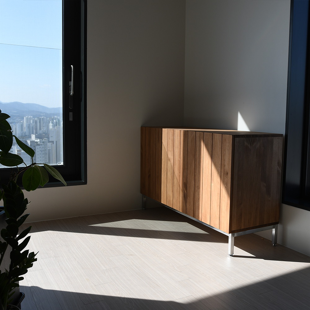 세덱 사이드보드 높은 거실장 티비 tv 다이 티비장 선반 장식장 서랍장 템바보드 안방 원목