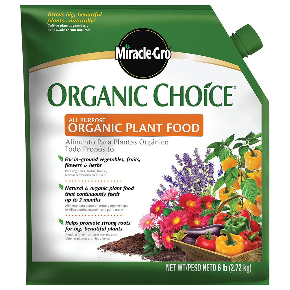 Miracle-Gro Organic Choice 유기농 식물 비료 제품 이미지
