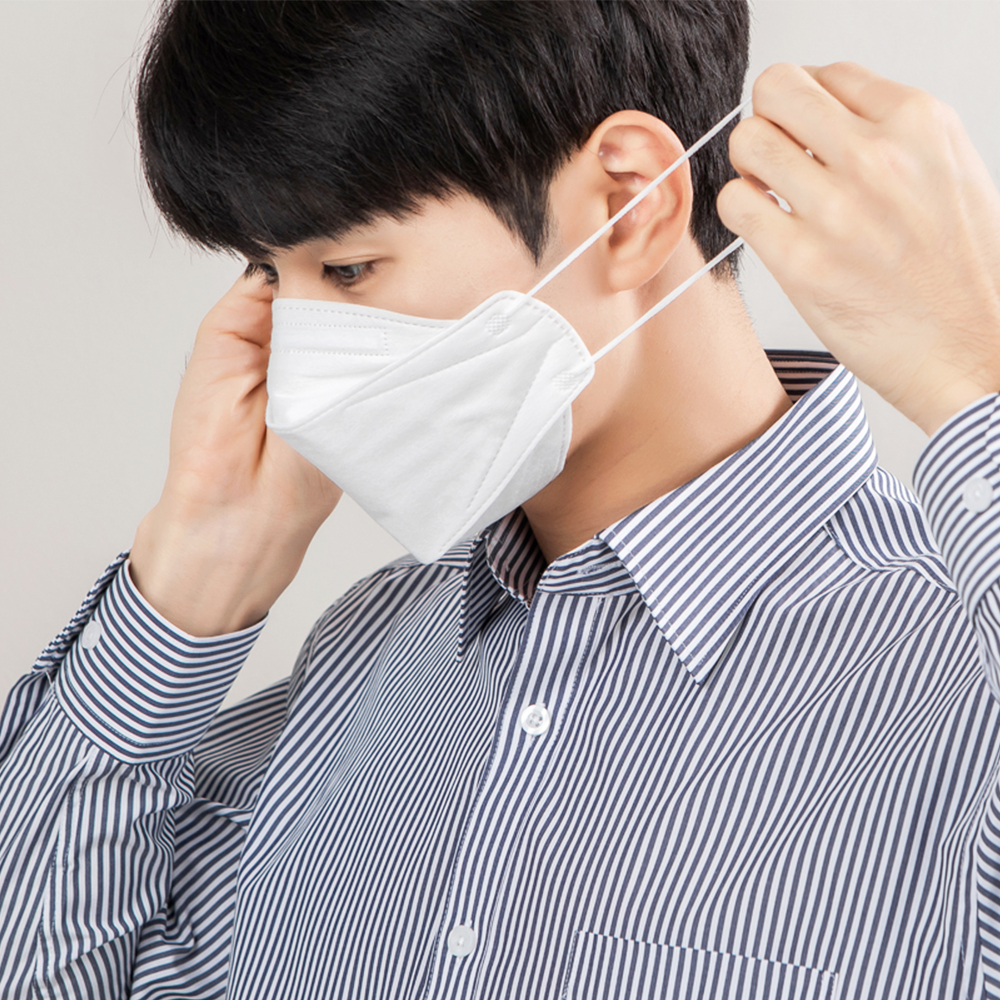 닥터퓨리 KF94 황사마스크 대형 개별포장 초록색, 40개