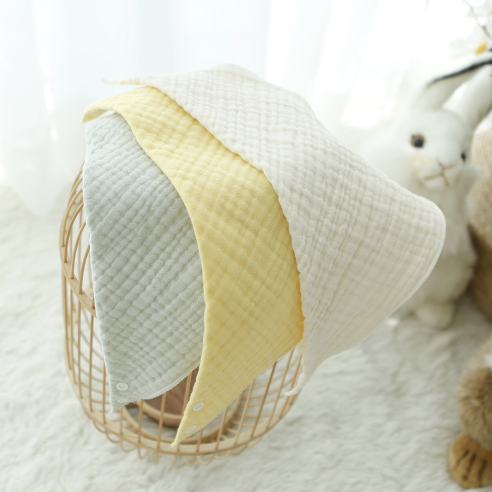 삼중 거즈스카프빕 파스텔 3종세트 사계절 아기 목수건 데일리빕