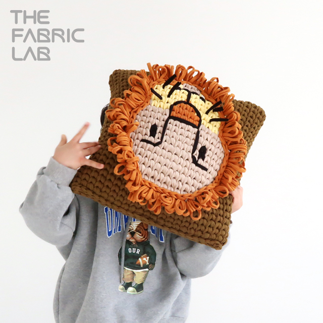 [DIY/동영상] 패브릭얀 사자 쿠션 키트/ 쿠션뜨개질 인테리어 소품 코바늘 뜨개질 - 상세 이미지 2