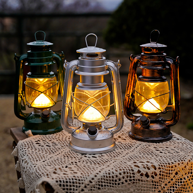 감성 캠핑 LED 랜턴 빈티지 호야등 차박 램프 조명 -S