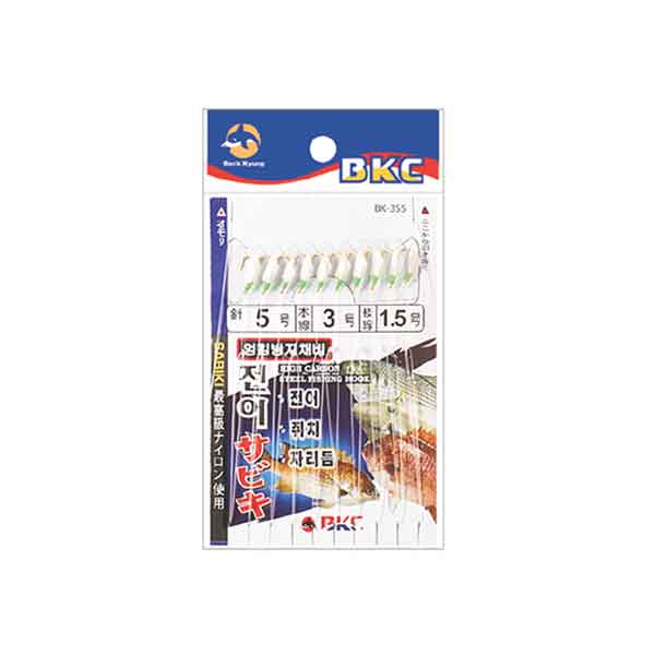 백경 전어야광어피 소 BK-355 전어 쥐치 자리돔 카드채비 바늘