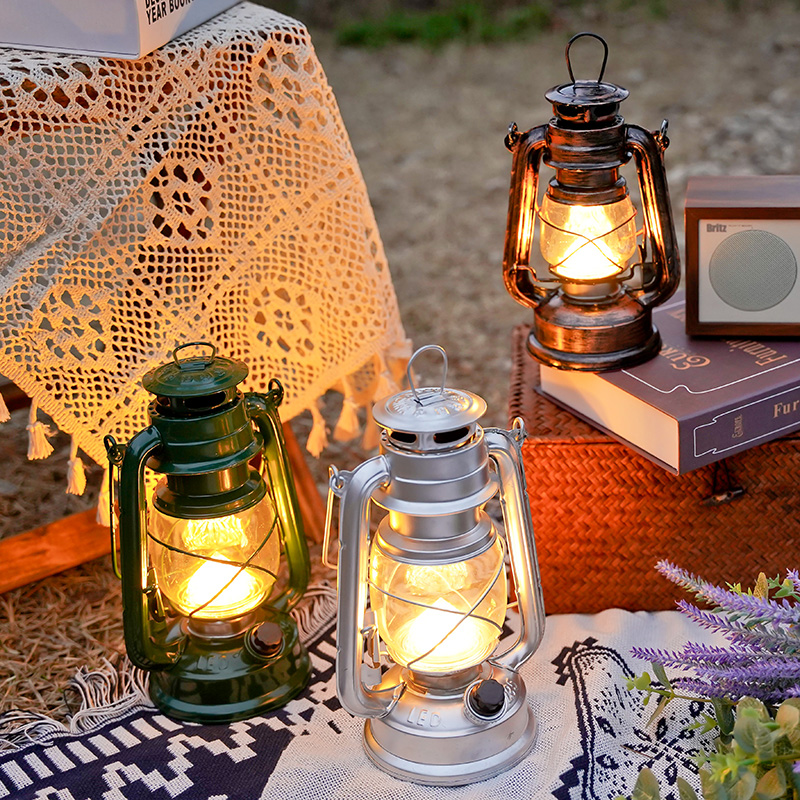 감성 캠핑 LED 랜턴 빈티지 호야등 차박 램프 조명 -S