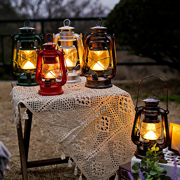 감성 캠핑 LED 랜턴 빈티지 호야등 차박 램프 조명 -S