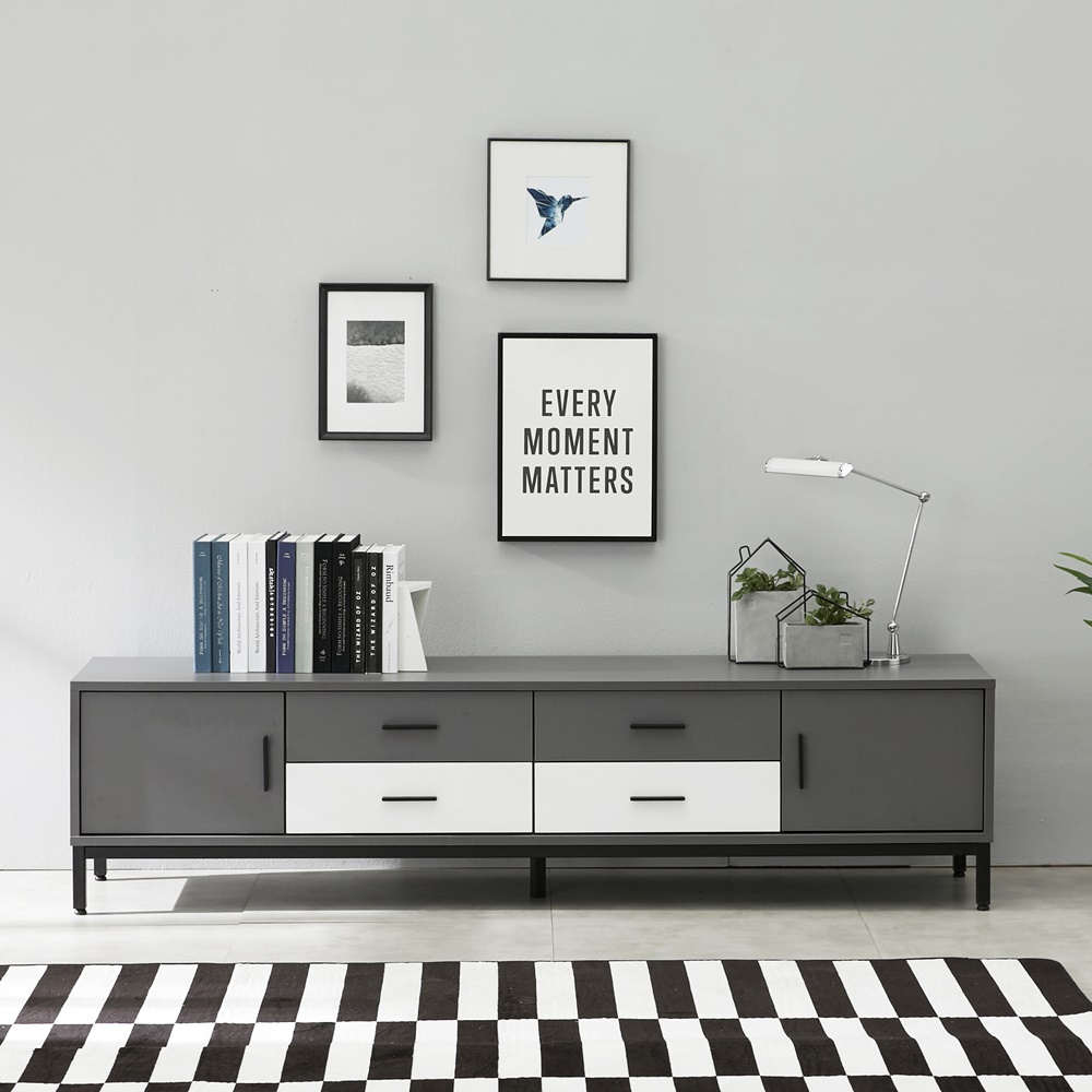 몬드75인치티비거실장 TV하부장 티비장 TV다이서랍장 1600