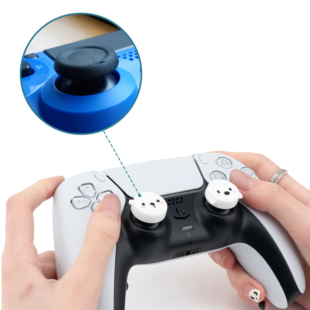 듀얼센스 스틱 커버 긱쉐어 아기상어공룡 엑박패드 프로콘2 컨트롤러 호환 - 상세 이미지 5