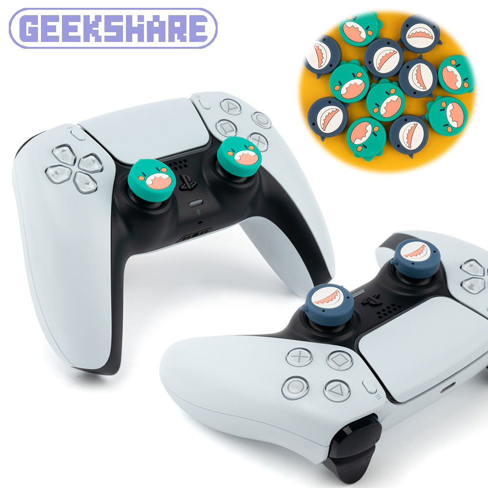 듀얼센스 스틱 커버 긱쉐어 아기상어공룡 엑박패드 프로콘2 컨트롤러 호환