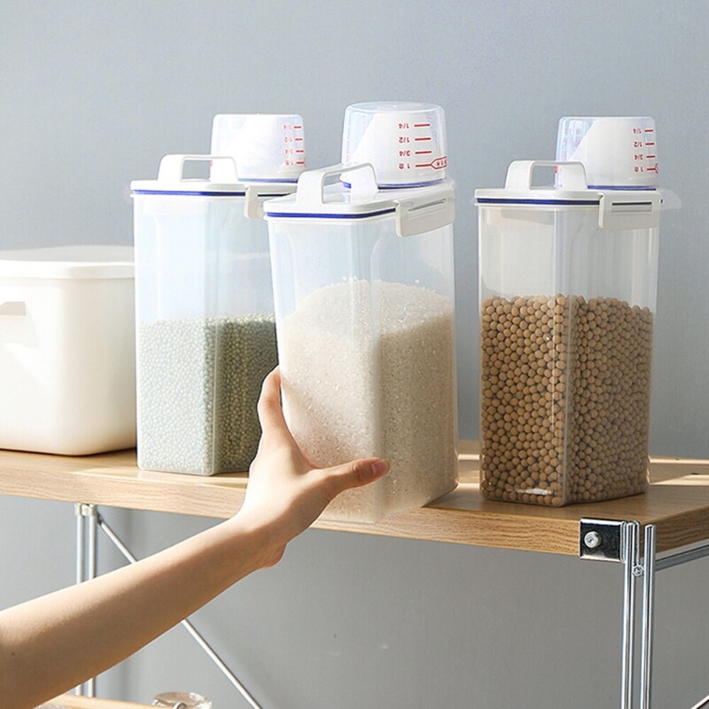 쌀 보관 보관함 2kg 항아리 뒤주 진공 벌레안생기는 쌀통 잡곡통 - 상세 이미지 4