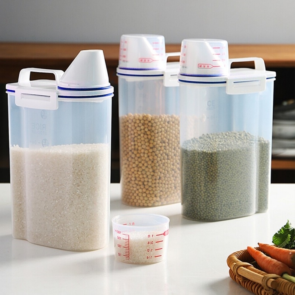 쌀 보관 보관함 2kg 항아리 뒤주 진공 벌레안생기는 쌀통 잡곡통 - 상세 이미지 3