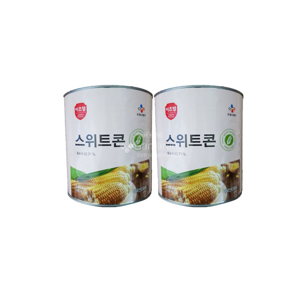 CJ 프레시웨이 이츠웰 스위트콘 2.95kg 6캔 태국산 옥수수캔 업소용 : 가마랑