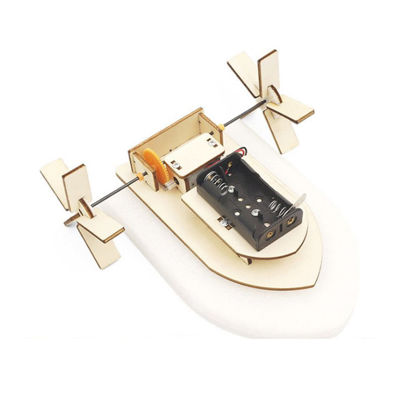 티처스 교과연계 과학키트 STEAM 전동 더블 휠 수상보트 (F-31)