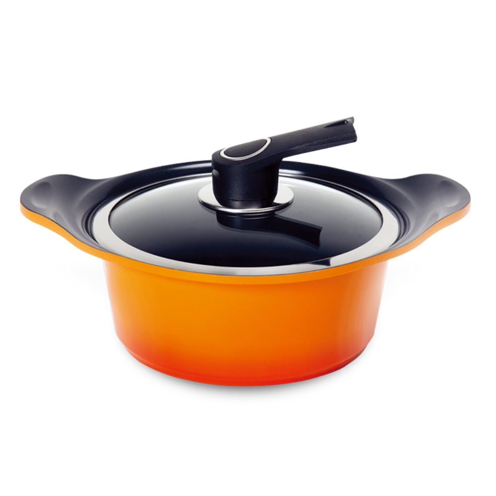 키친아트 양수 20 cm 냄비 세라믹 코팅 통주물 냄비 스텐 채반 찜기 포함 - 상세 이미지 3