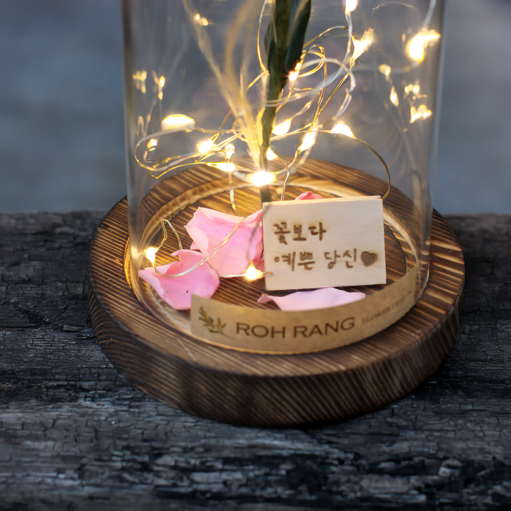 벨스로즈 드라이플라워 프리저브드 장미 유리돔 고백선물 이미지 3