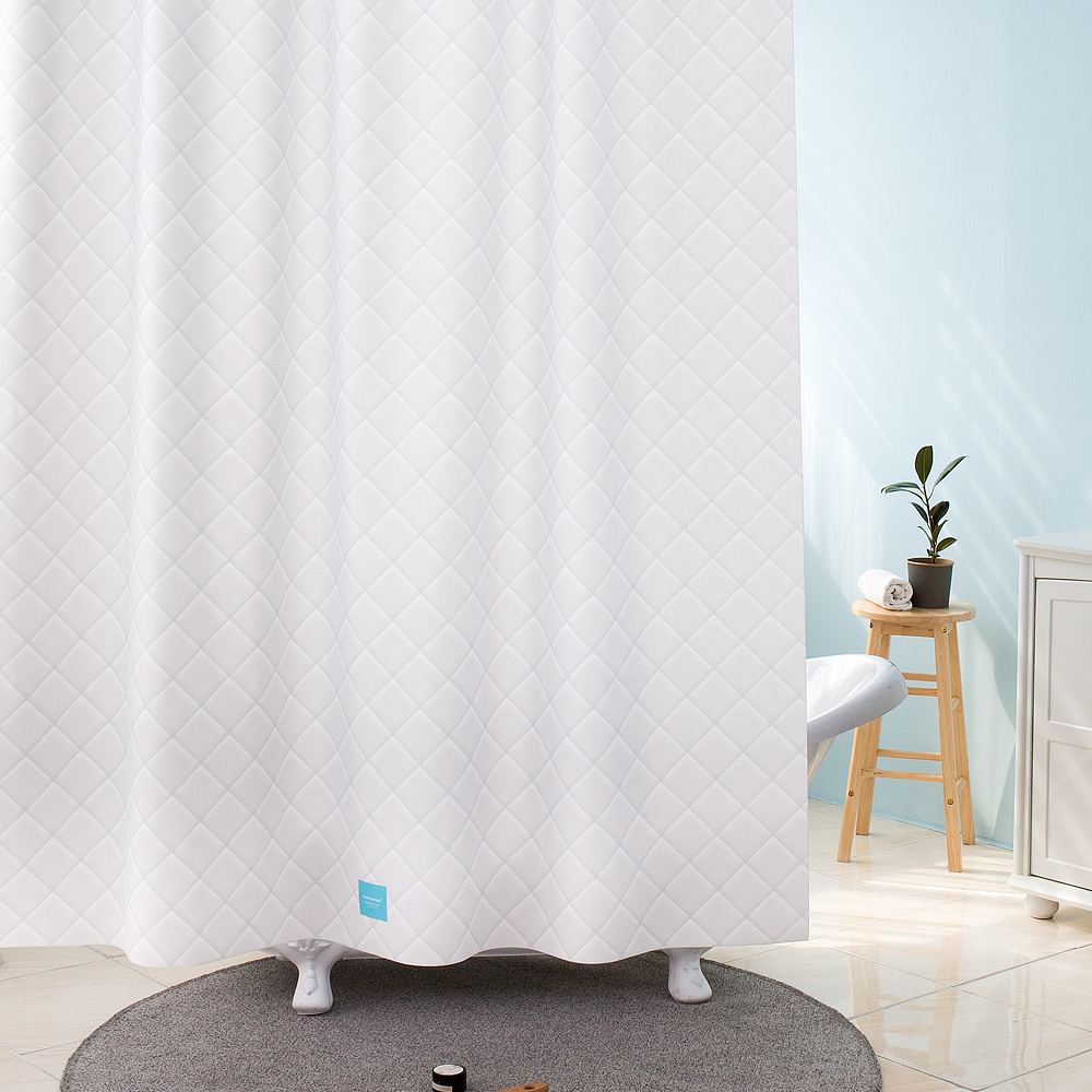 원세븐나인 패브릭 샤워커튼 다이아몬드 퀼트 M