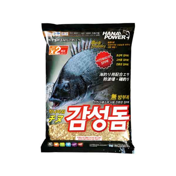 하나파워 감성돔 5.0 건식 파우더 1봉 1.8Kg 집어제 바다낚시 친환경 밑밥