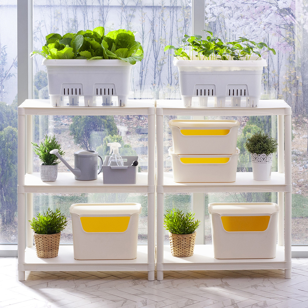 30L대형 텃밭화분 상추키우기 대파키우기 플라스틱 저면관수 베란다텃밭 홈가드닝 플랜트박스 이미지 4