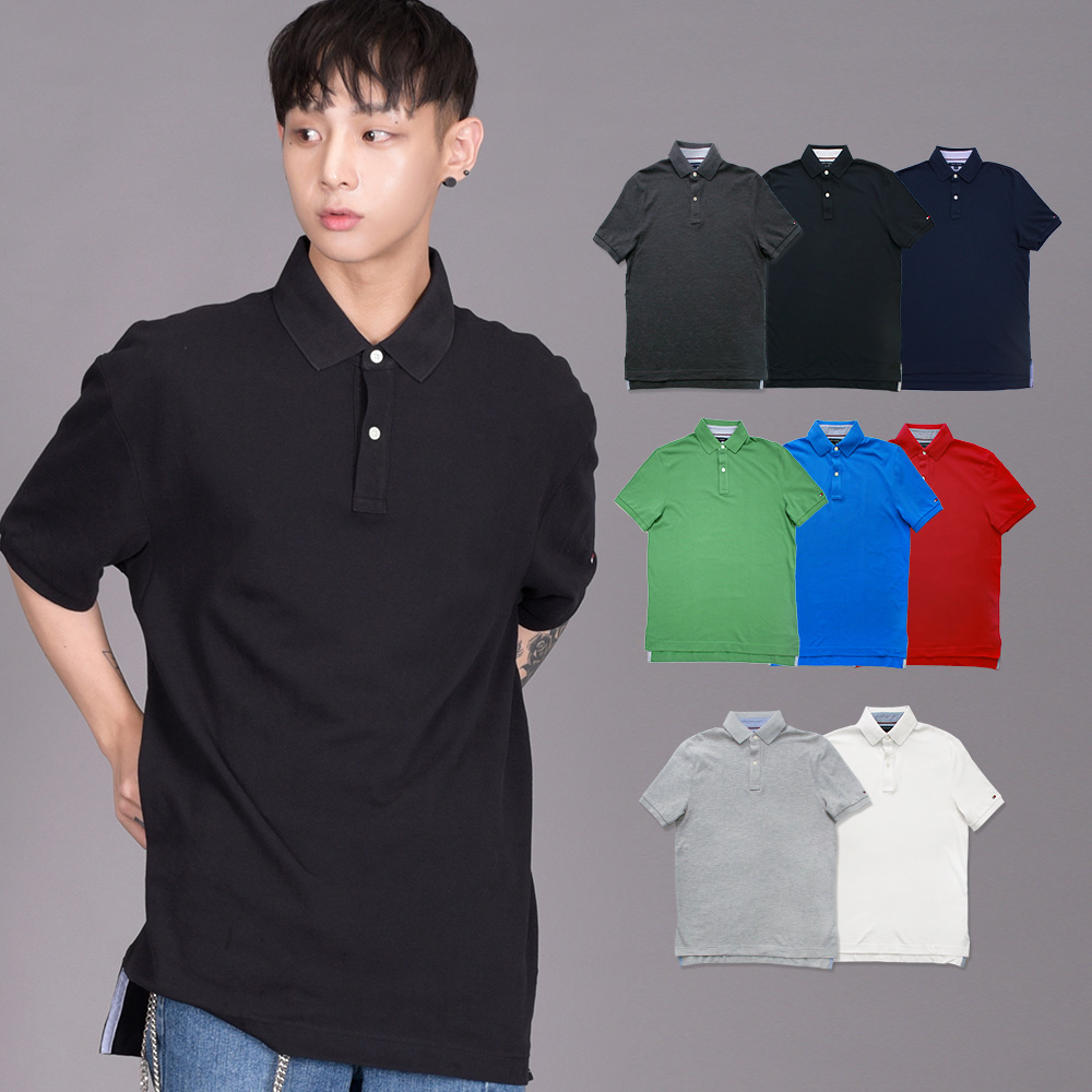 타미힐피거 폴로 카라 반팔티셔츠 피케티