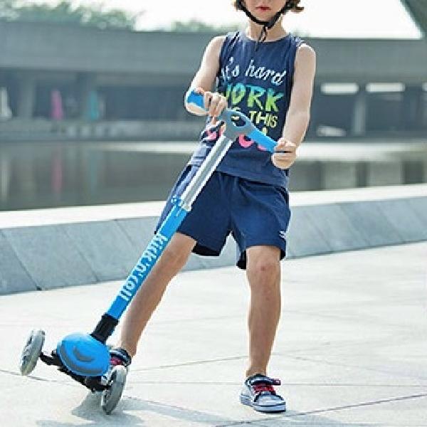 (블루)초등 학생 킥보드 세발 킥보드 저학년 씽씽이 주니어 싱싱카 고학년 씽씽카 8세 - 상품 이미지