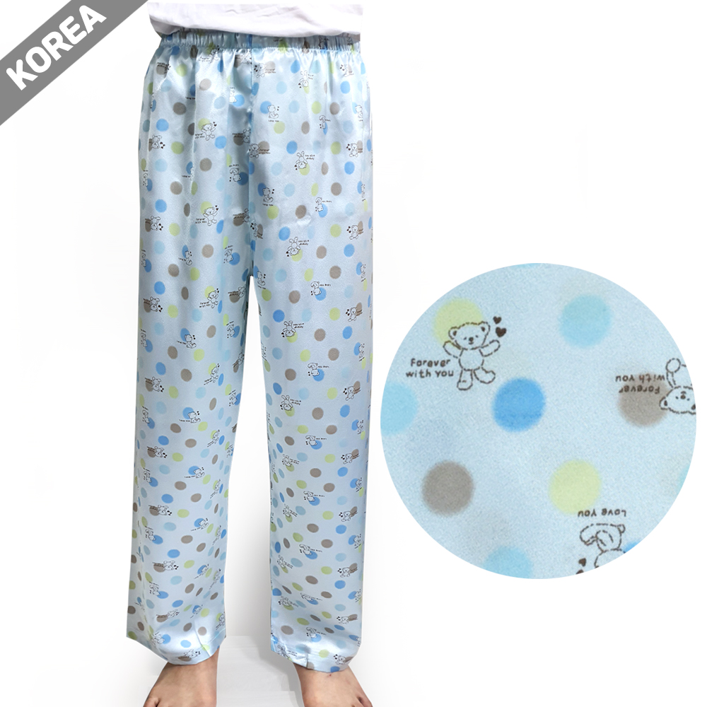 (특가) 국산 남성 실크 파자마 잠옷 바지 / PJ104(폴리실크) - 메인 이미지
