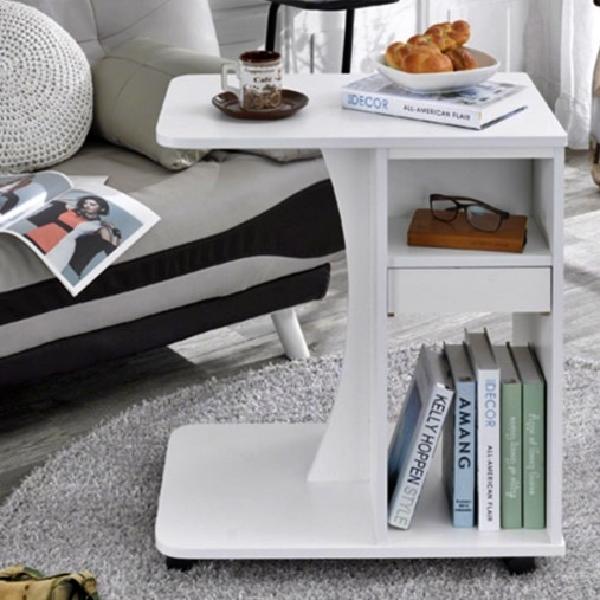 와이드 쇼파사이드 바퀴달린테이블 바퀴협탁 이동식티테이블 이동형 화분탁자 원목 합판 간이