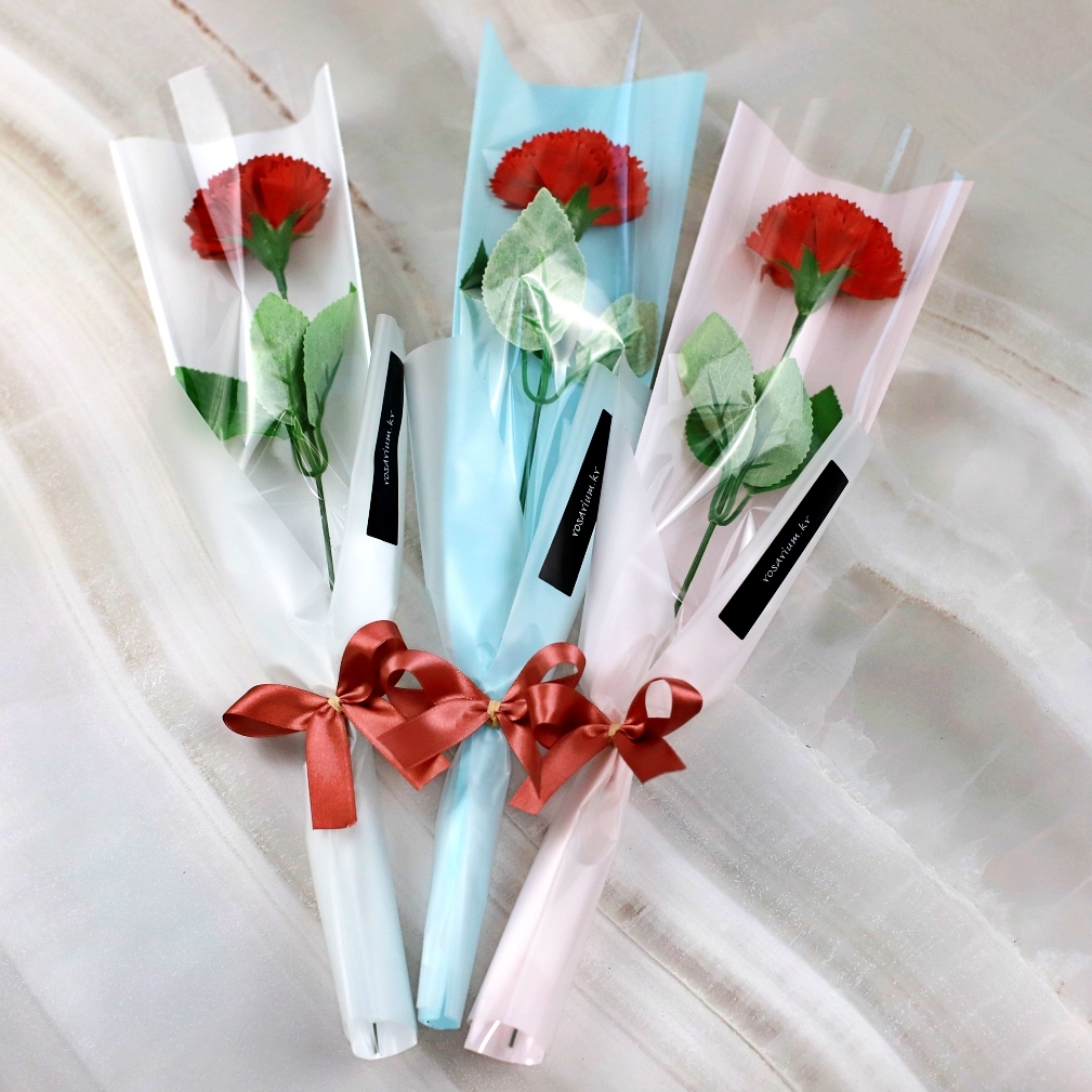카네이션 꽃 한송이 꽃다발 비누꽃 어버이날 스승의날 선물 - 상세 이미지 2