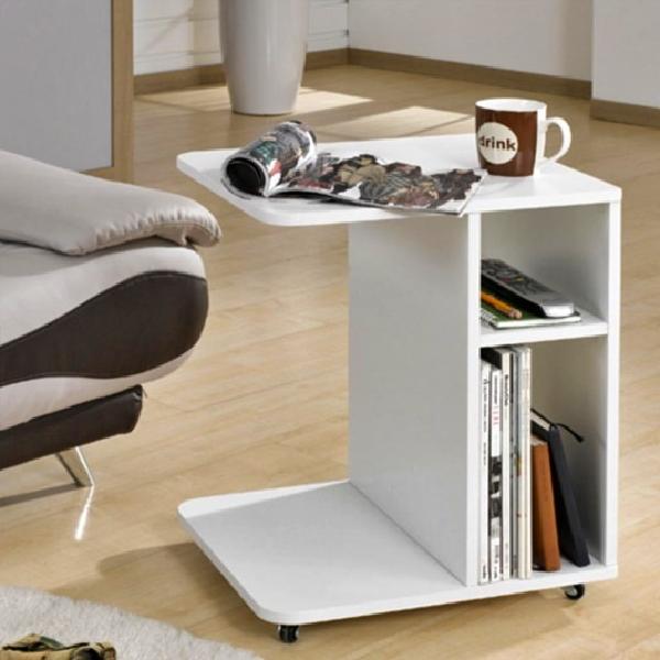 쇼파 사이드 바퀴달린테이블 바퀴협탁 이동식티테이블 이동형 화분탁자 원목 합판 간이 보조