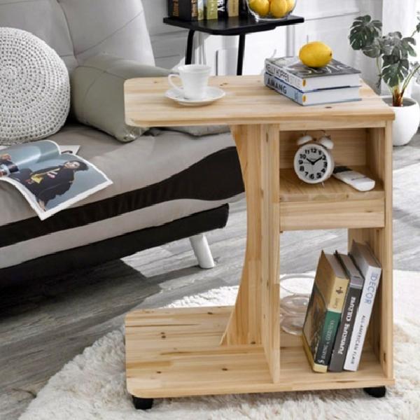 원목 쇼파 사이드 바퀴달린테이블 바퀴협탁 이동식티테이블 이동형 화분탁자 우드 합판 간이
