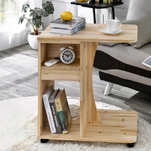 쇼파 사이드 이동형 화분탁자 원목 이동식티테이블 우드 바퀴달린테이블 바퀴협탁 간이 보조