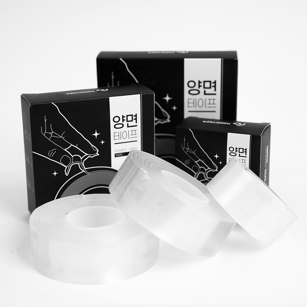 홈트너 실리콘 테이프 초강력 투명 양면 테이프 2mm - 상세 이미지 4