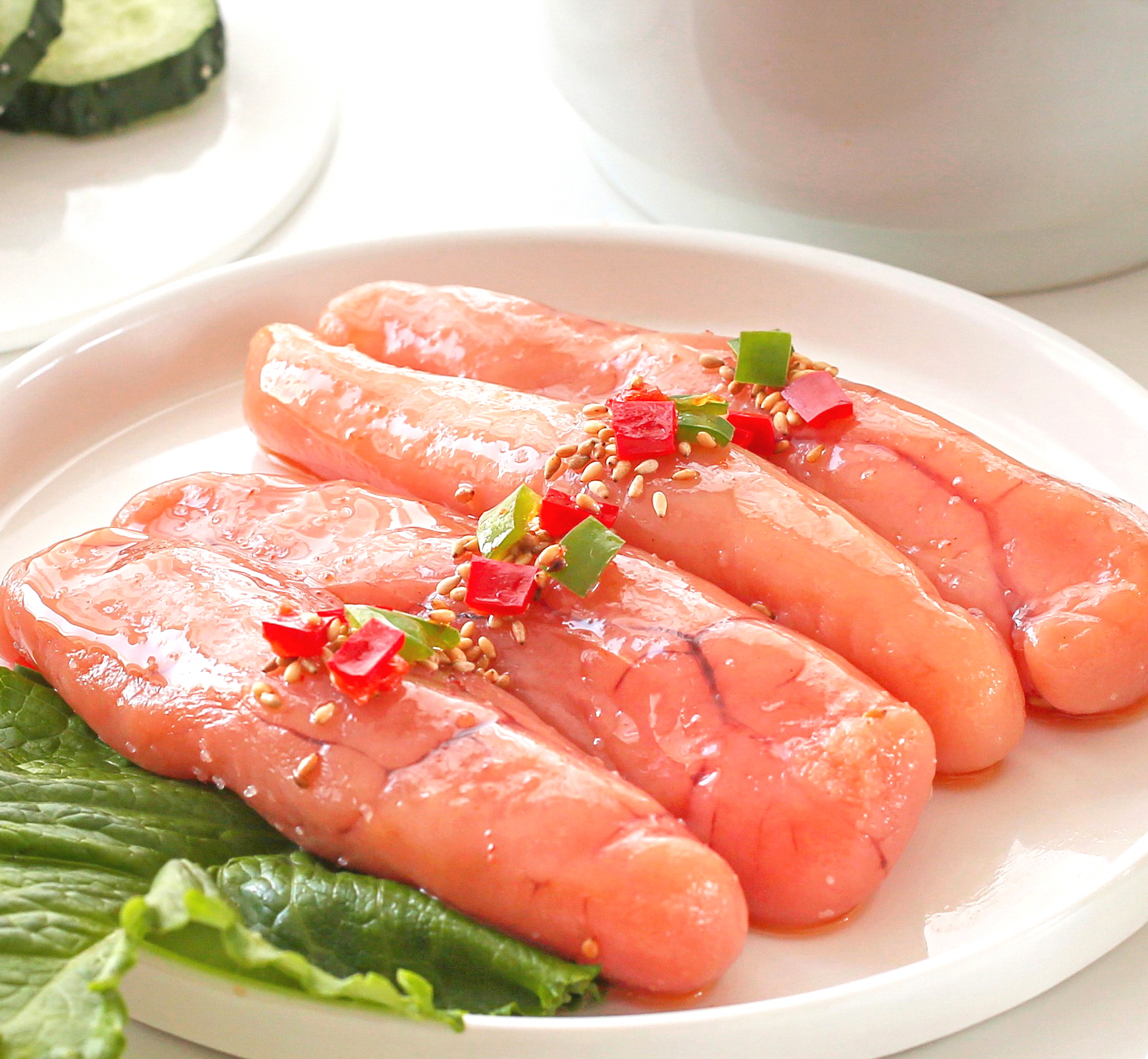 저염 무색소 백 명란젓 선동 1kg