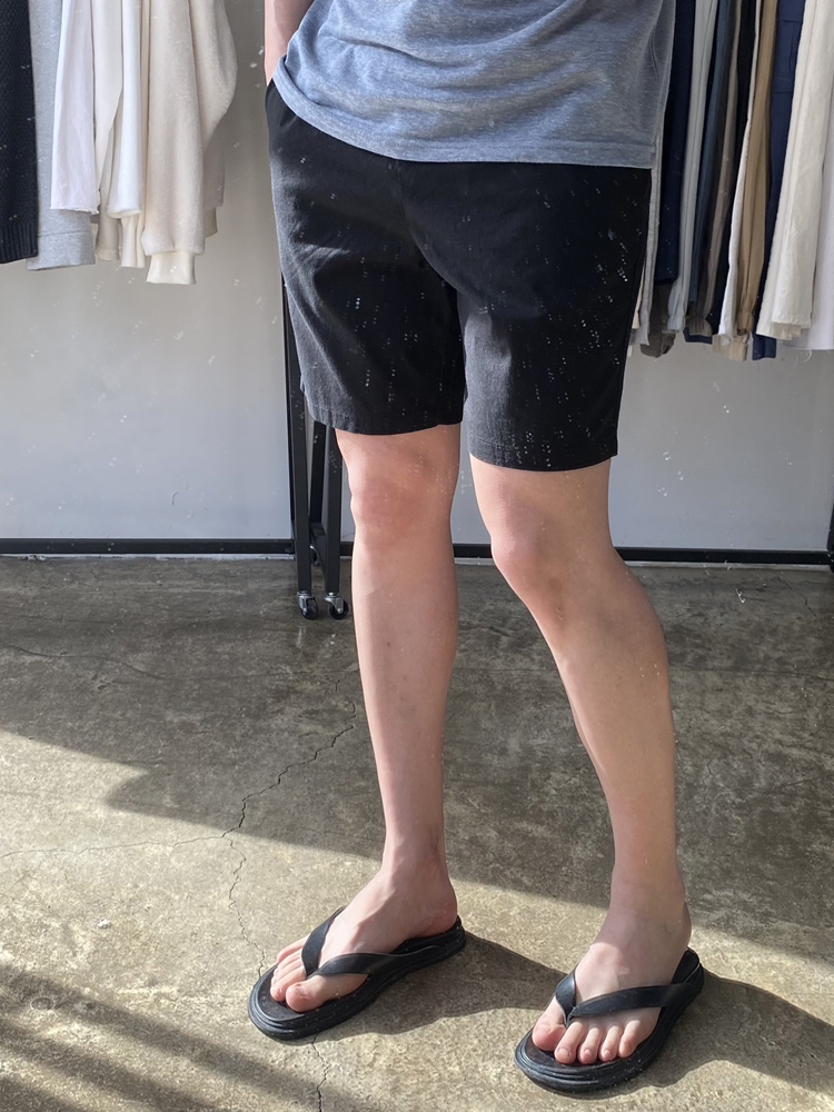 남성스판바지 린넨밴딩 반바지 이미지 6