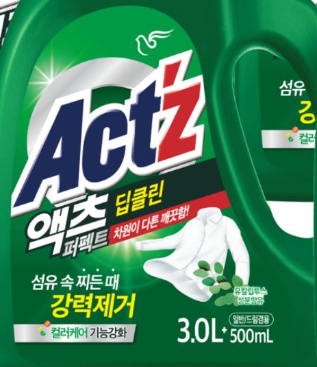 액체세제 액츠 대용량 물세제 퍼펙트 딥클린 3.5Lx2+2.2Lx4 이불빨래 겨울빨래 찬물 : 여기로 스토어