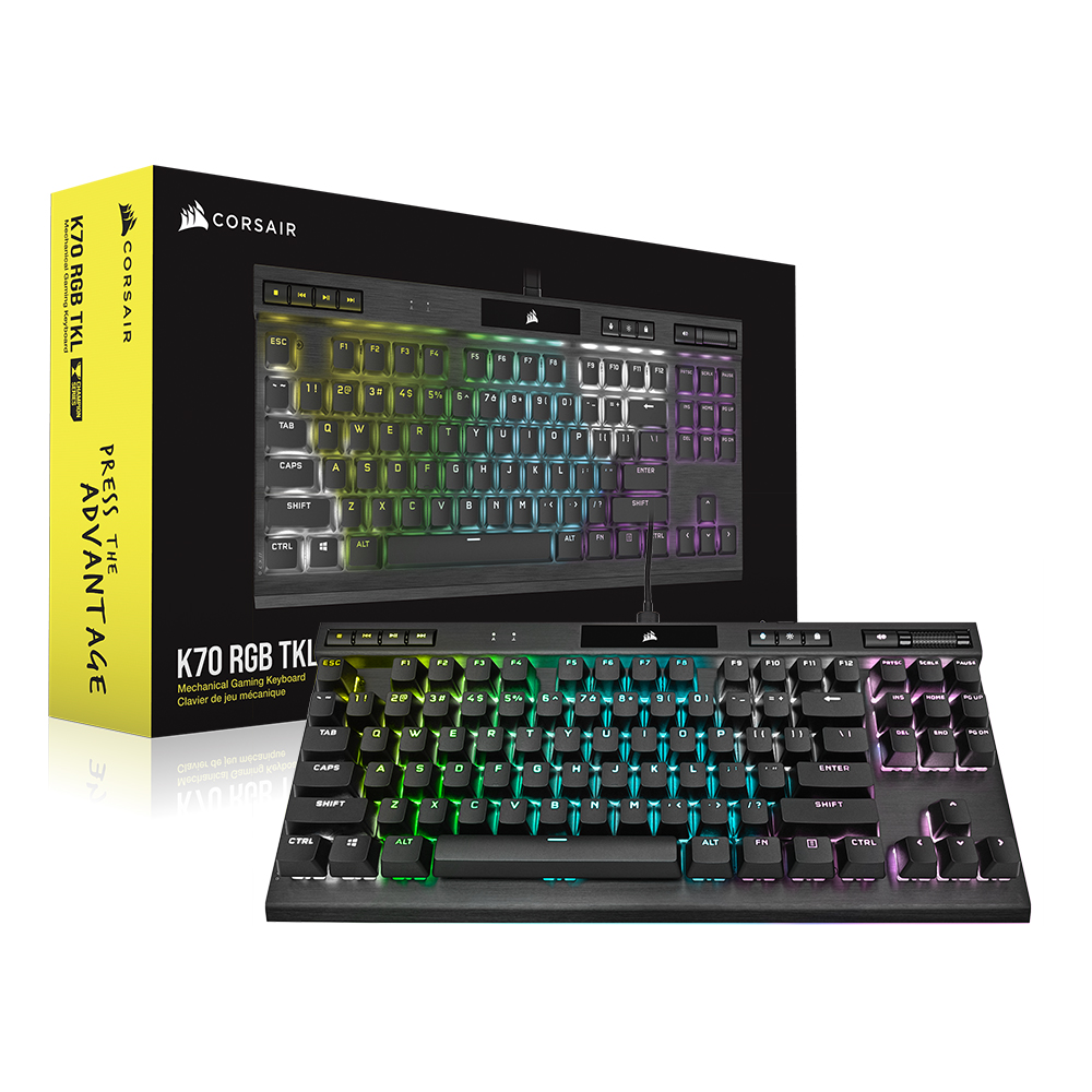[국내정발] 커세어 K70 RGB TKL 알루미늄 게이밍 블랙, 저소음 적축 - 상세 이미지 5
