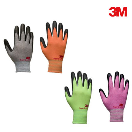 3M 3M 코팅장갑 안전장갑 작업 슈퍼그립200 10켤레