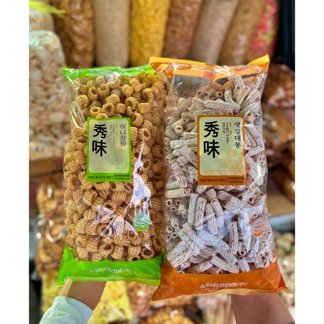 고래상회 생강대롱 허니꿀짱 1kg 맥주집안주 인간사료 짱구 탕비실 단체 대용량 과자 - 상세 이미지 2