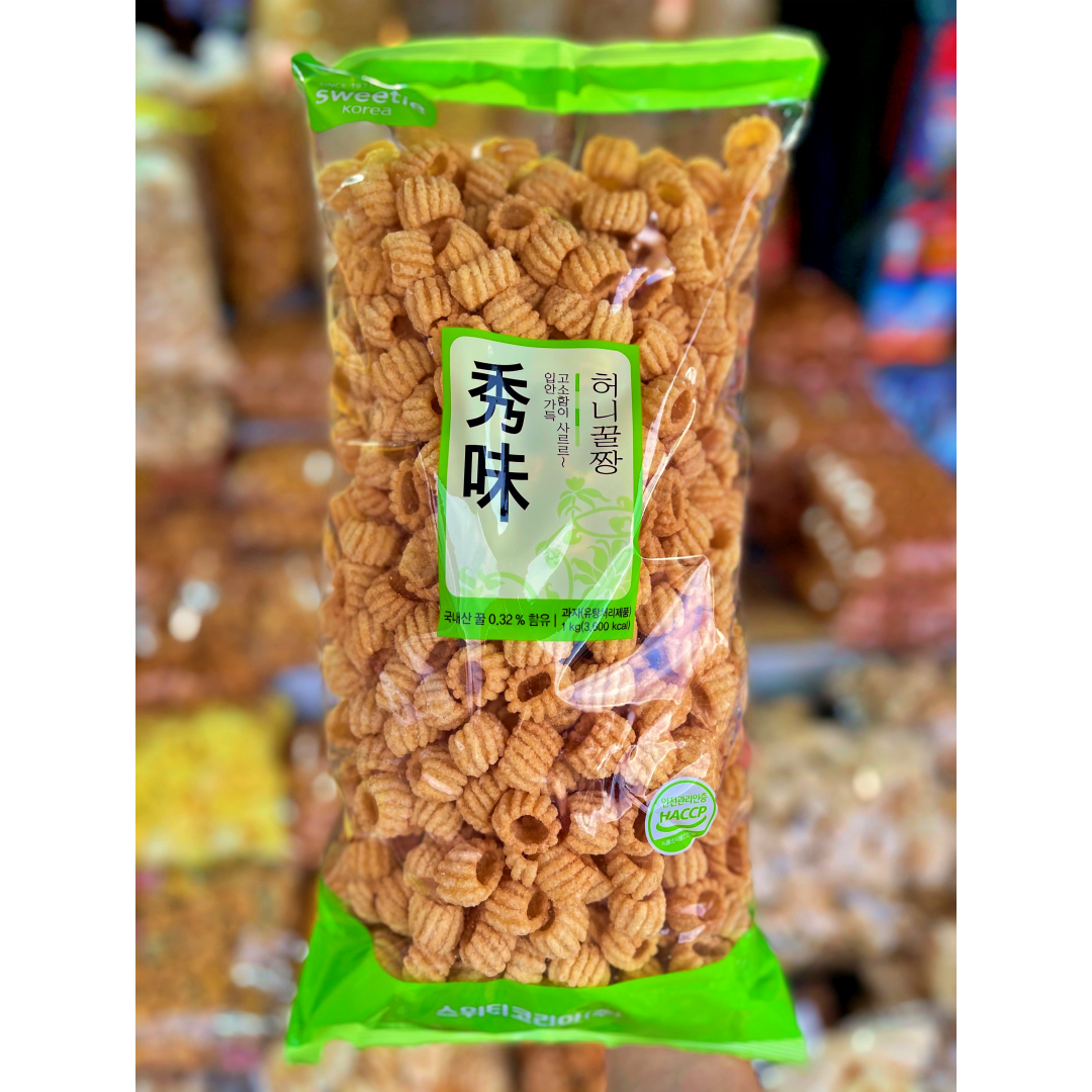 고래상회 생강대롱 허니꿀짱 1kg 맥주집안주 인간사료 짱구 탕비실 단체 대용량 과자 - 상세 이미지 3