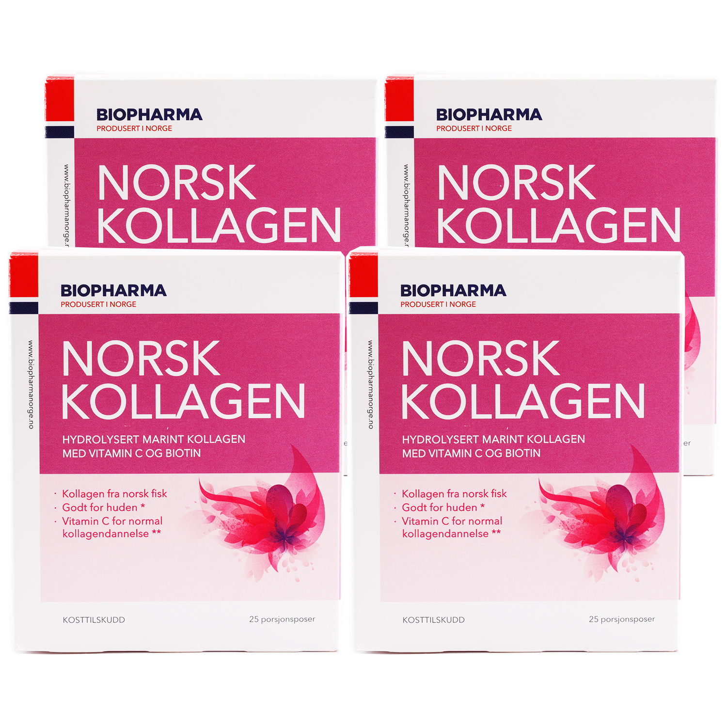 노르웨이 노르위지언파마 노스크콜라겐비오틴 4세트 먹는 고함량 저분자피쉬펩타이드 어류분말가루