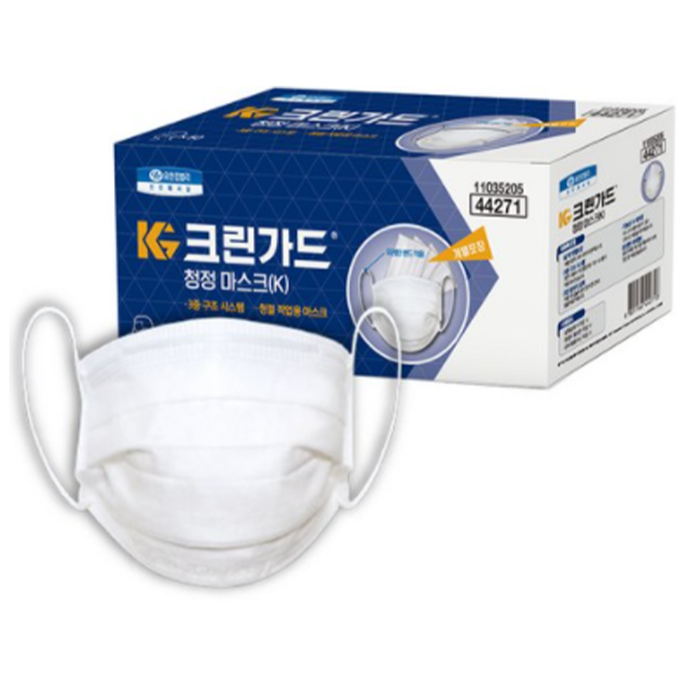 크린가드 44271 44273 일회용 마스크 대형 50매 질병관리본부 질본 관공서 납품 - 상세 이미지 2