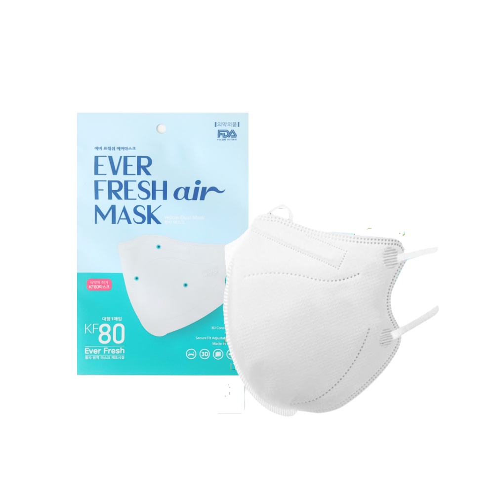 에버프레쉬 KF80 대형 에어 마스크 새부리형 100매