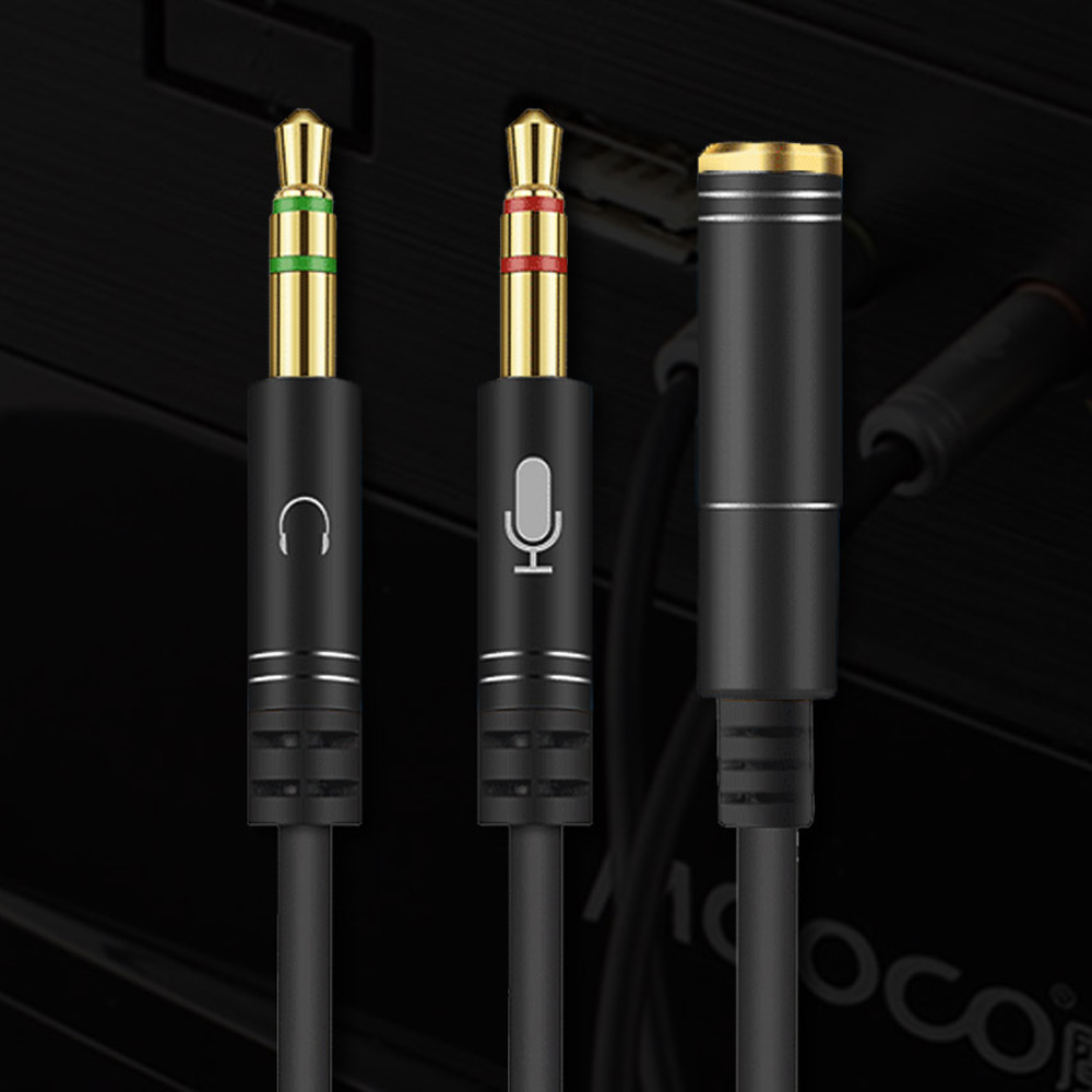 와이잭 이어폰 Y잭 마이크 젠더 연결잭 컴퓨터 Y젠더 제품 이미지