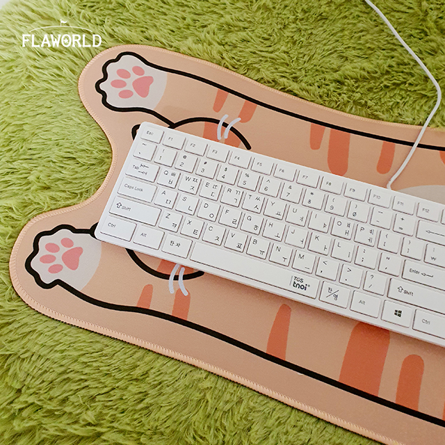 고양이 장패드 - 테이블 매트 키보드 롱패드 마우스패드 - 상품 이미지