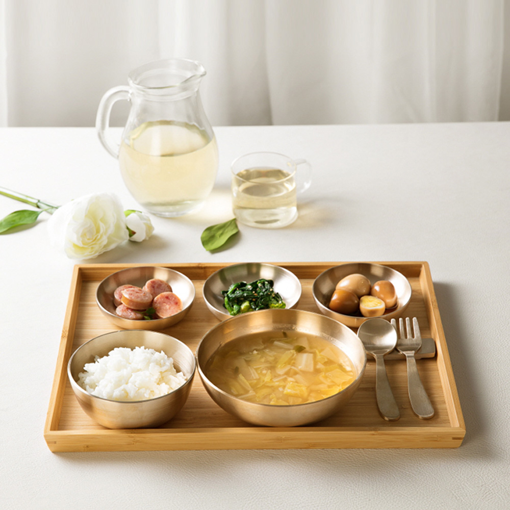 놋향 방짜유기 안성 유기그릇 세트 유아 반상기 놋그릇 로다스푼포크 아기 백일 돌 선물 남자 여자 유아식기 이유식기