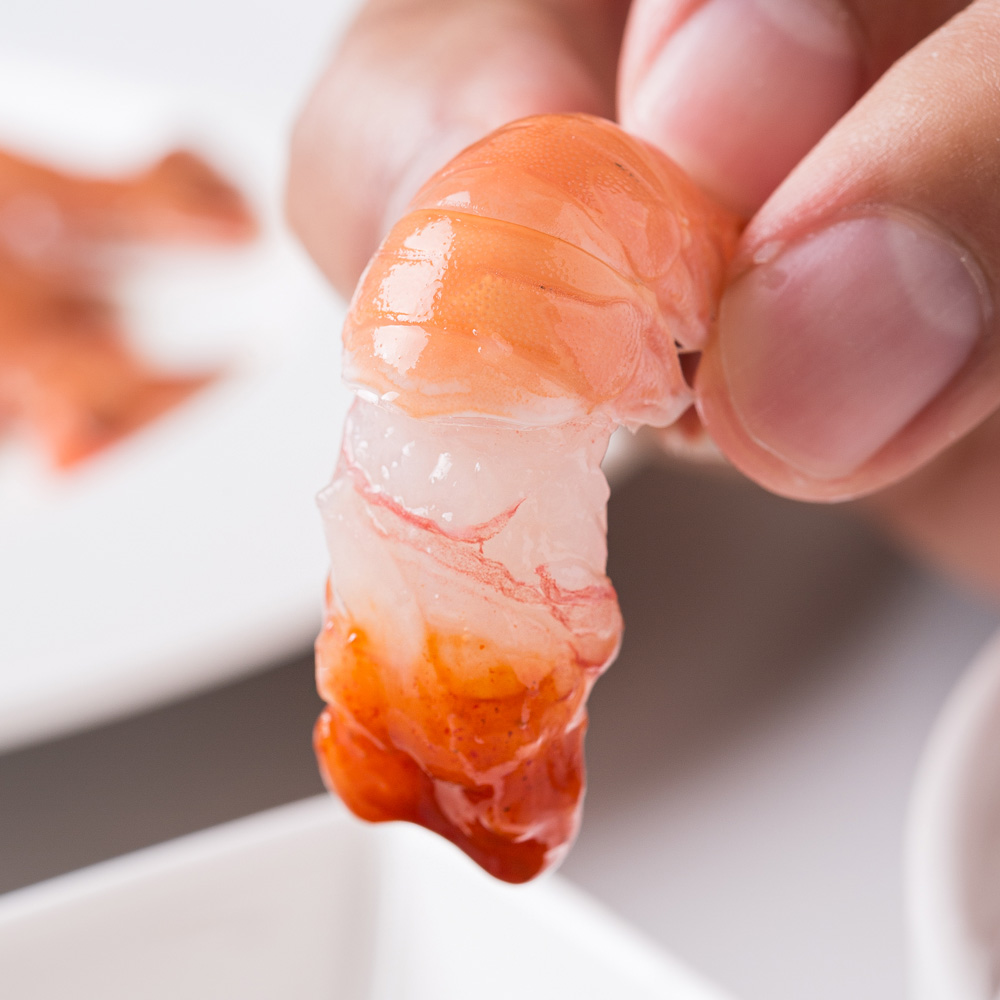 제주도 딱새우 회 가시발새우 자연산 새우