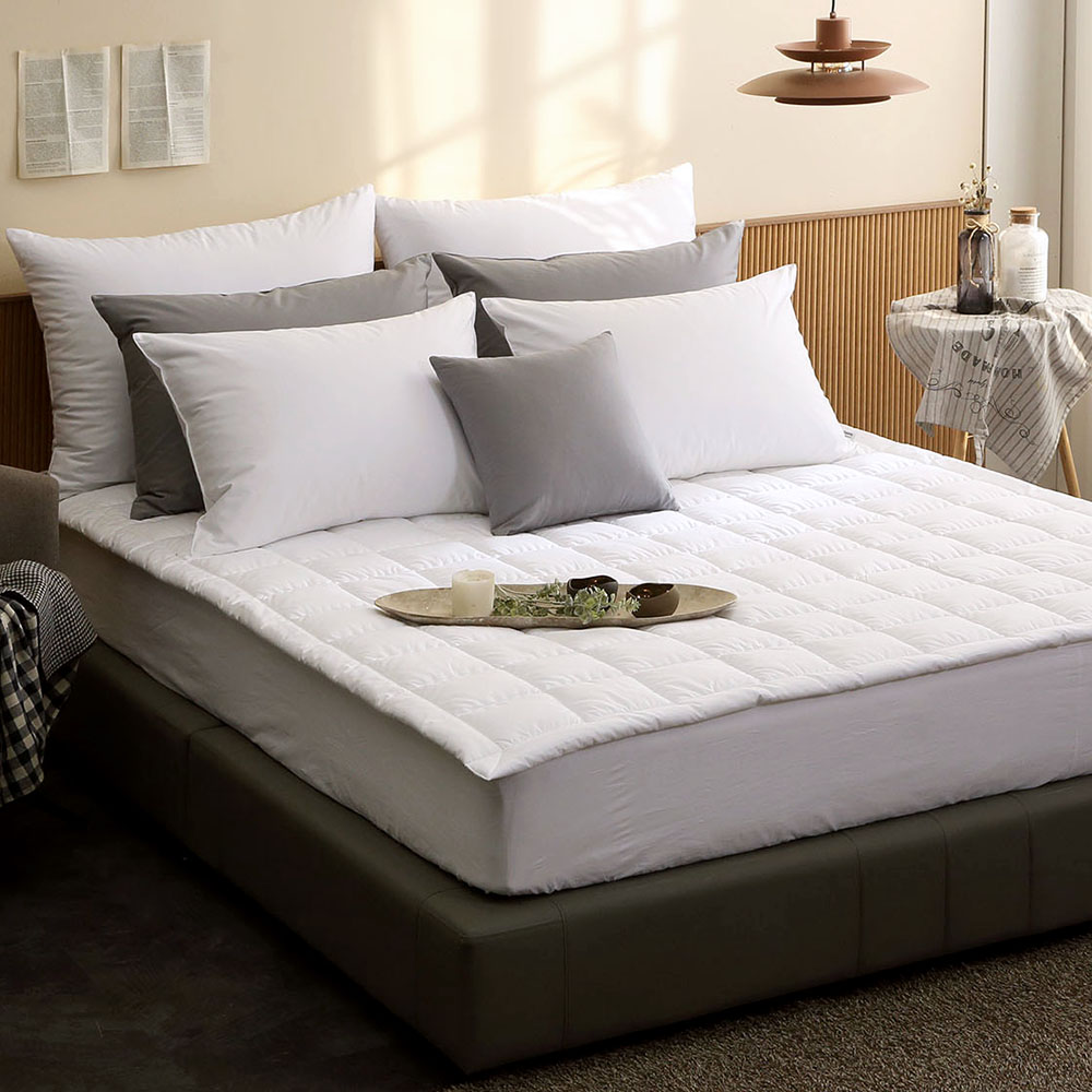 이스턴킹침구 호텔식 바스락 차렵이불 60수 바이오워싱 썬샤인 화이트 EK이불커버세트