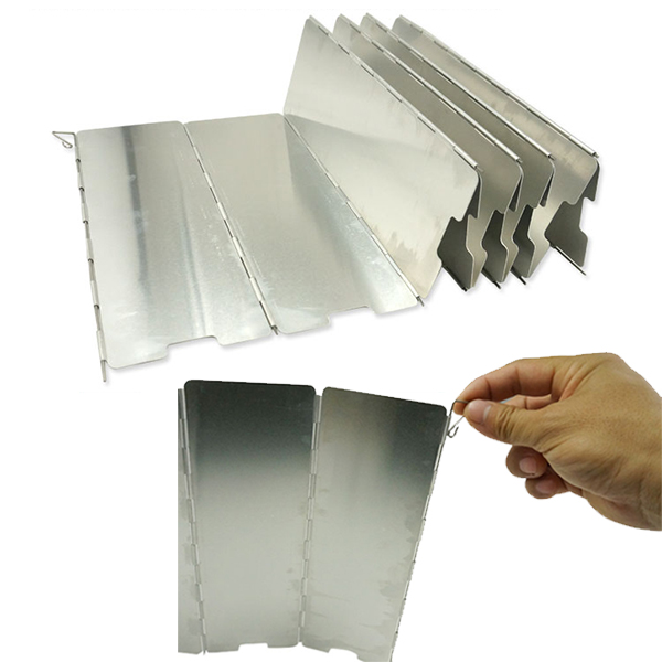 캠핑 버너 바람막이 미니 실버 휴대용 캠핑 야외 가스 취사 화로 기름튐방지